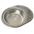 Round stainless steel sink one bowl for rv ran